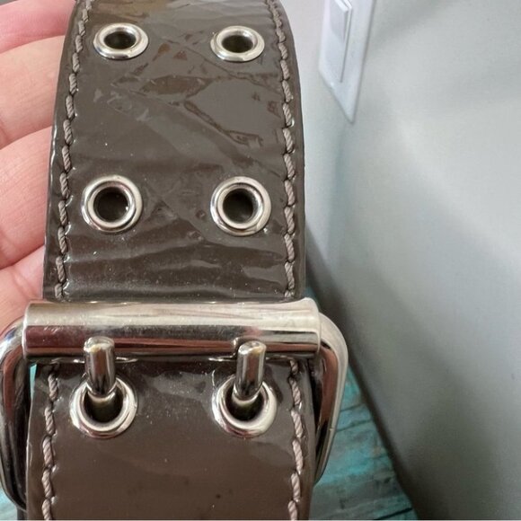 Marc Jacobs Khaki Patent Leather Purse Hobo Bag - Picture 14 of 16